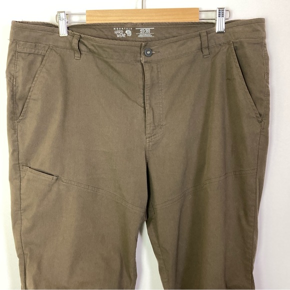 Mountain Hardware Basin Trek Pants Brown 40/50 Lightweight Adjustable Hiking - Picture 2 of 14